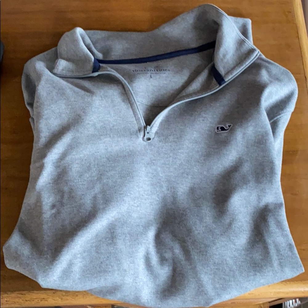 Vineyard Vines Zip Pullover (L) LS
